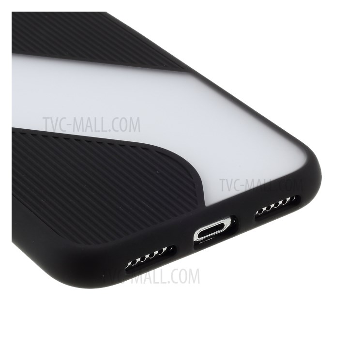 Copertura Del Telefono Contrasto Colore Splicing TPU Precisa Foro Apertura Per Iphone X / XS 5,8 Pollici - Nero-5