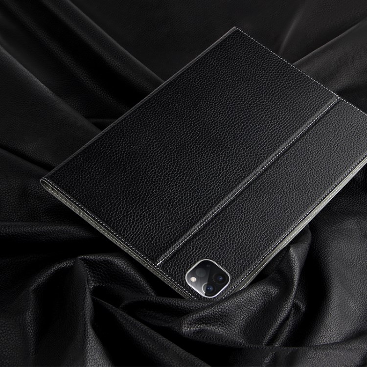 Top Layer Cowhide Leather Stand Case Cover for iPad Pro 11-inch (2020)-12