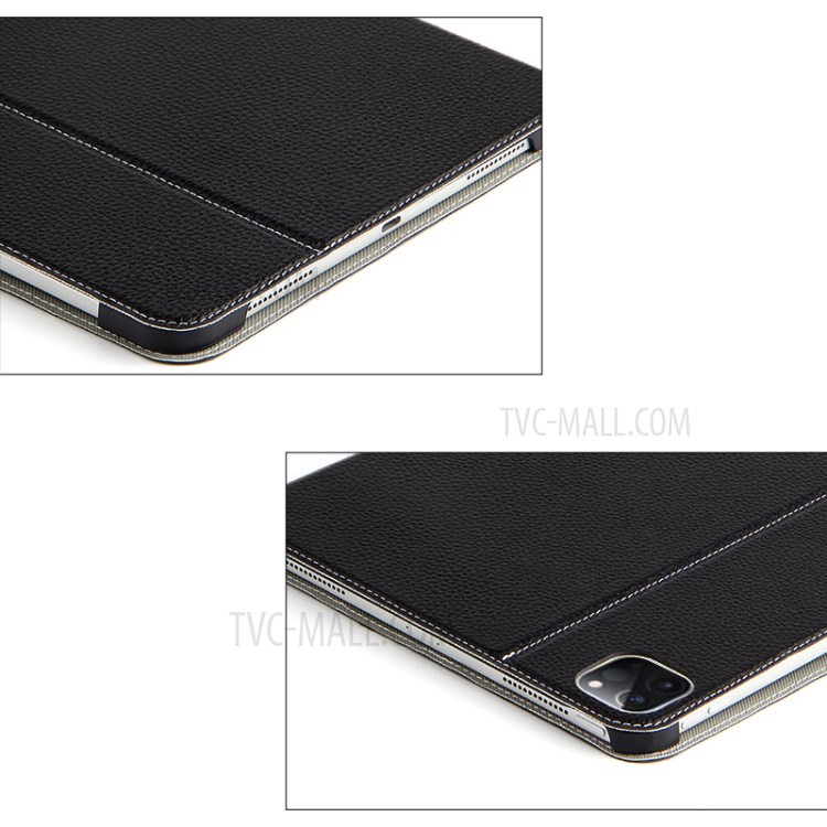 Top Layer Cowhide Leather Stand Case Cover for iPad Pro 11-inch (2020)-4