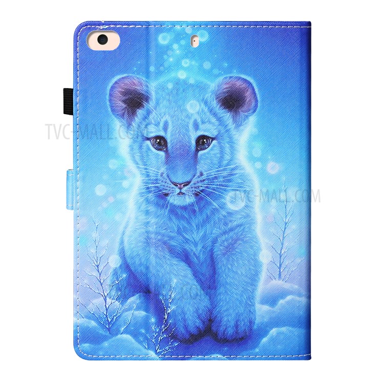 Pattern Printing Card Slots Stand Flip Leather Case for iPad Mini/Mini 2/Mini 3/Mini 4/Mini (2019) 7.9 inch - Little Lion-3