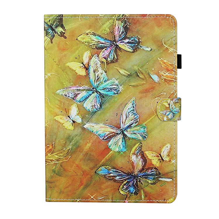 Pattern Printing Card Slots Stand Flip Leather Case for iPad Mini/Mini 2/Mini 3/Mini 4/Mini (2019) 7.9 inch - Butterfly-2