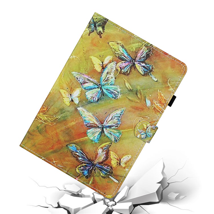 Pattern Printing Card Slots Stand Flip Leather Case for iPad Mini/Mini 2/Mini 3/Mini 4/Mini (2019) 7.9 inch - Butterfly-5