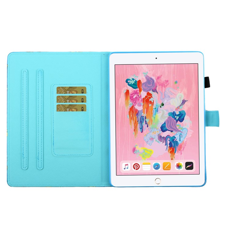 Emplacements Pour Cartes D'impression De Motifs Tiennent Couverture En Cuir À Rabat Pour Ipad 10.2 (2019) / Air 10,5 Pouces (2019) / Pro 10,5 Pouces (2017) - Petit Lion-9