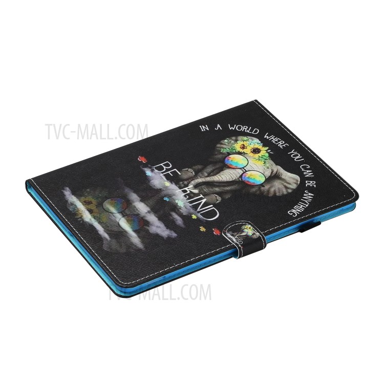 Musterdruckkartensteckplätze Stehen Flip Lederschutzhülle Für IPAD Pro 11-Zoll (2020) / (2018) - Elefant-4