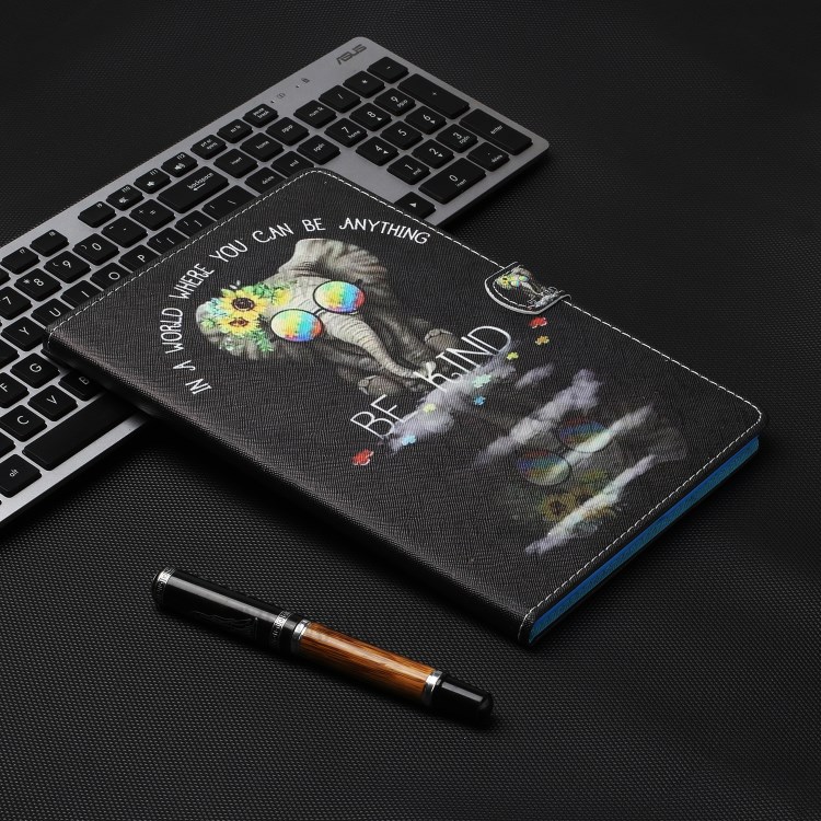 Musterdruckkartensteckplätze Stehen Flip Lederschutzhülle Für IPAD Pro 11-Zoll (2020) / (2018) - Elefant-6