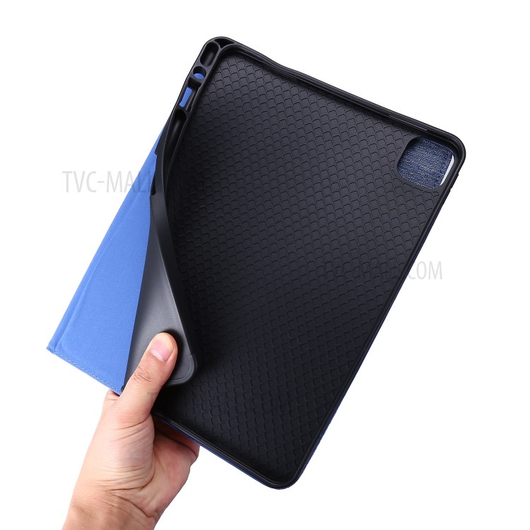 Cloth Texture Card Slots Stand Leather Cover for iPad Pro 11-inch (2020)/(2018) - Blue-5