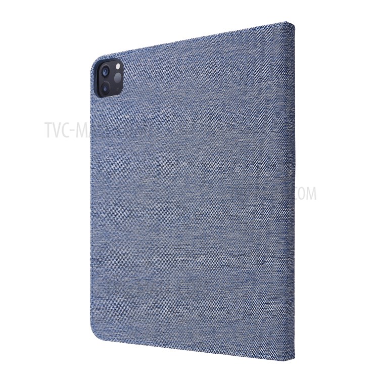 Cloth Texture Card Slots Stand Leather Cover for iPad Pro 11-inch (2020)/(2018) - Blue-7