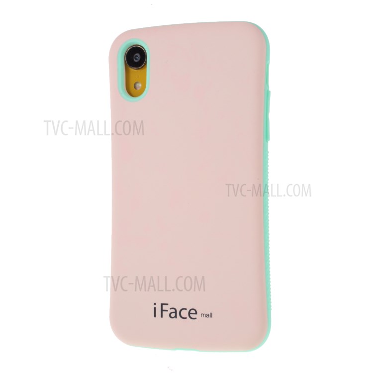 IFACE MALL Série Macaron Caso Híbrido PC + TPU Para Iphone XR 6.1 Polegadas - Rosa / Verde-2