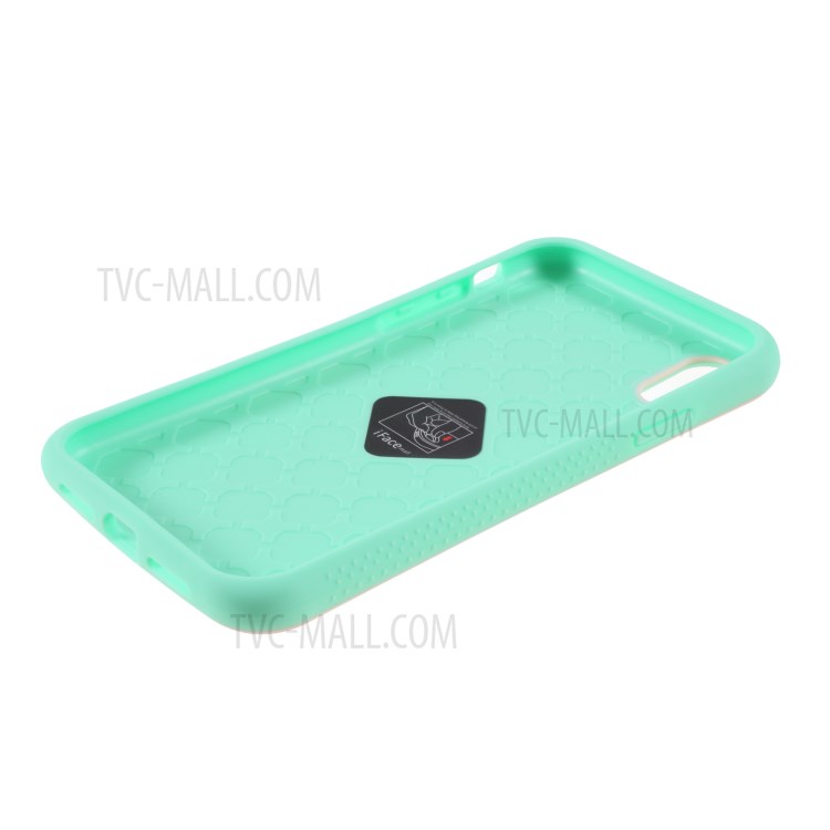 IFACE MALL Série Macaron Caso Híbrido PC + TPU Para Iphone XR 6.1 Polegadas - Rosa / Verde-7