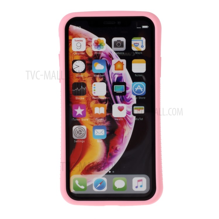 IFACE MALL Macaron Series PC + TPU Hybrid Case for iPhone XR 6.1 inch - Green/Pink-3