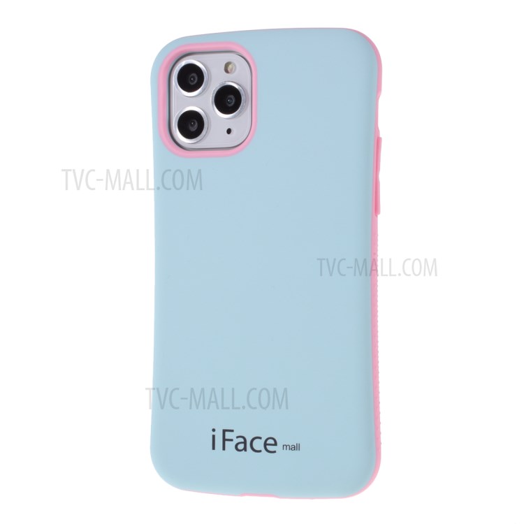 IFACE MALL Macaron Reihe PC + TPU Hybrid-Telefonkasten Für Iphone 11 Pro Max 6,5 Zoll - Blau Rosa-2