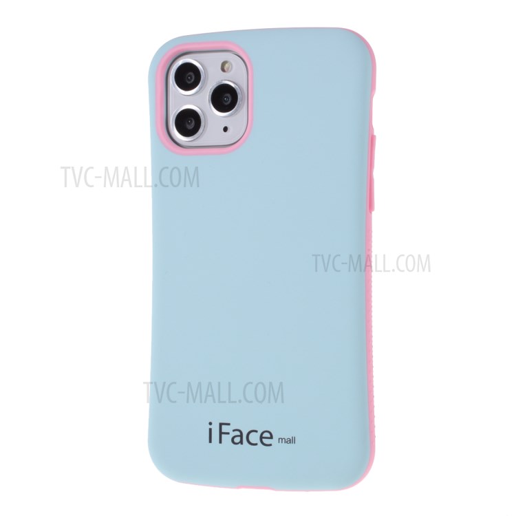 IFACE MALL Macaron Series PC + TPU Hybrid Phone Case for iPhone 11 Pro Max 6.5 inch - Blue/Pink-2