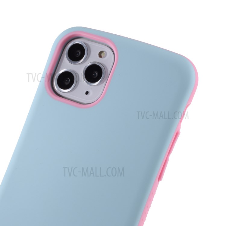 IFACE MALL Macaron Reihe PC + TPU Hybrid-Telefonkasten Für Iphone 11 Pro Max 6,5 Zoll - Blau Rosa-3