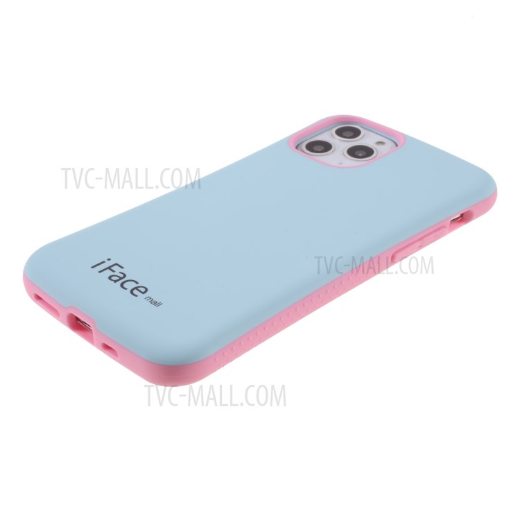 IFACE MALL Macaron Series PC + TPU Hybrid Phone Case for iPhone 11 Pro Max 6.5 inch - Blue/Pink-4