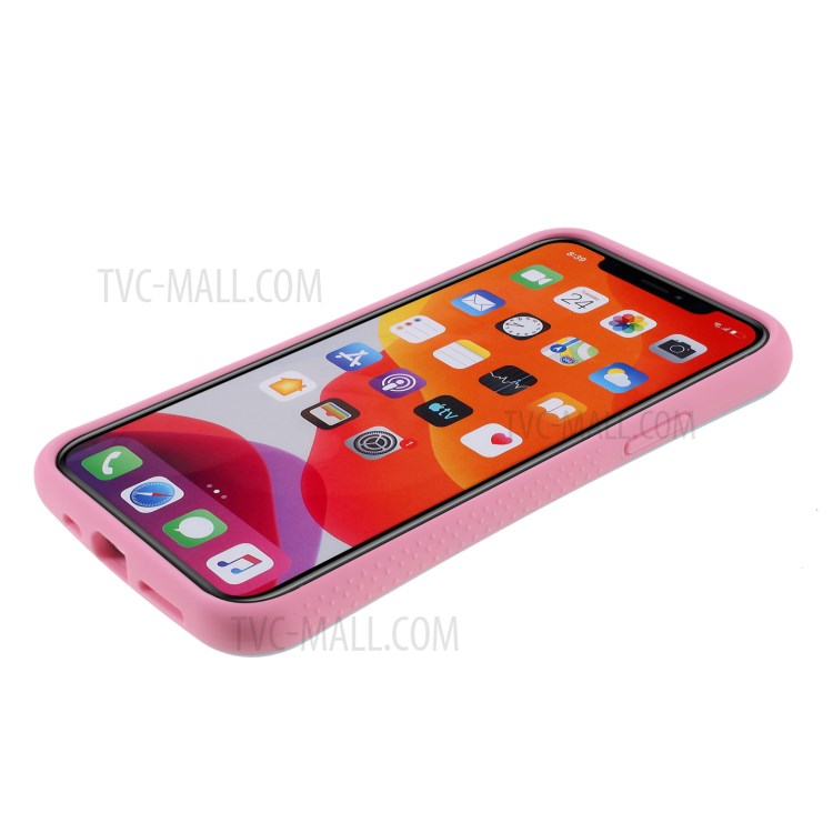 IFACE MALL Macaron Reihe PC + TPU Hybrid-Telefonkasten Für Iphone 11 Pro Max 6,5 Zoll - Blau Rosa-6
