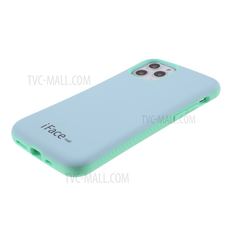 IFACE MALL Macaron Series PC + TPU Hybrid Phone Case for iPhone 11 Pro Max 6.5 inch - Blue/Green-4