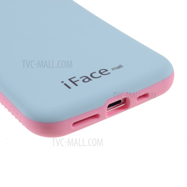 IFACE MALL Macaron Series PC + TPU Hybrid Phone Shell for iPhone 11 Pro 5.8 inch - Blue/Pink-5