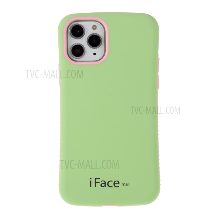 IFACE MALL Macaron Series PC + TPU Hybrid Phone Shell for iPhone 11 Pro 5.8 inch - Green/Pink-1