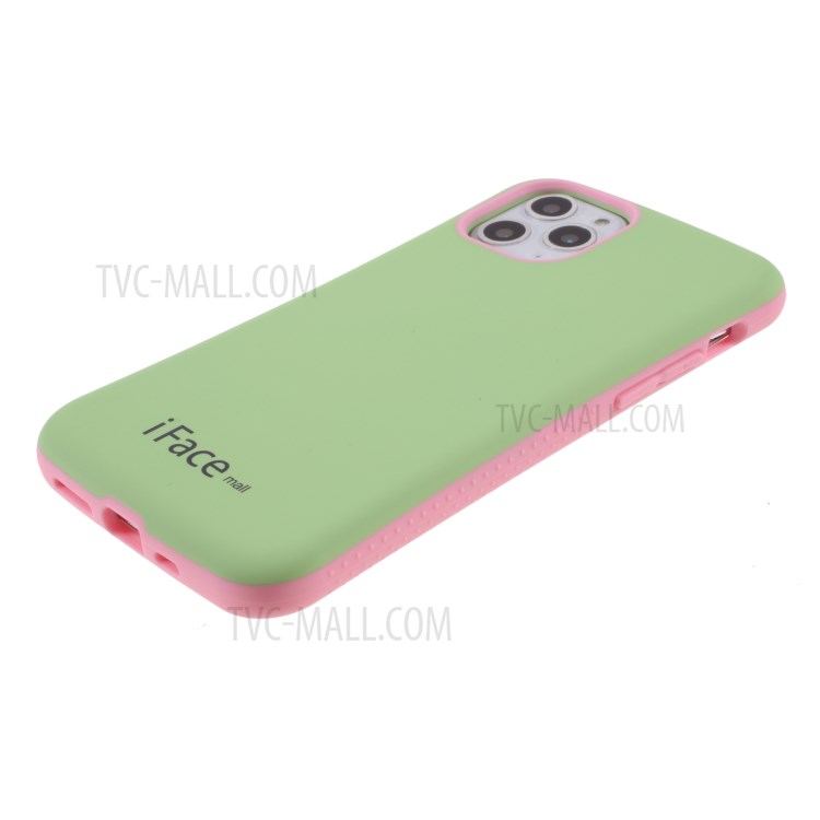 IFACE MALL Macaron Series PC + TPU Hybrid Phone Shell for iPhone 11 Pro 5.8 inch - Green/Pink-4
