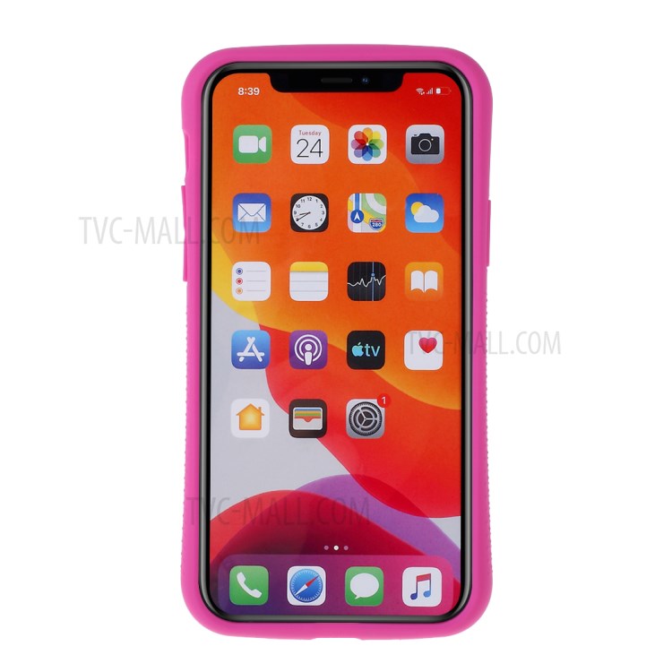 IFACE MALL Macaron Series PC + TPU Hybrid Phone Shell for iPhone 11 Pro 5.8 inch - Yellow/Rose-3