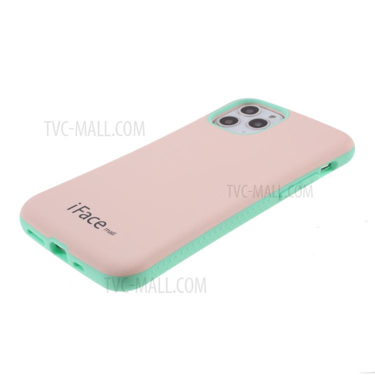 IFACE MALL Macaron Series PC + TPU Hybrid Phone Shell for iPhone 11 Pro 5.8 inch - Pink/Green-4