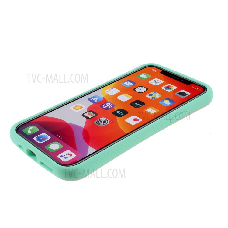 IFACE MALL Macaron Series PC + TPU Hybrid Phone Shell for iPhone 11 Pro 5.8 inch - Pink/Green-5