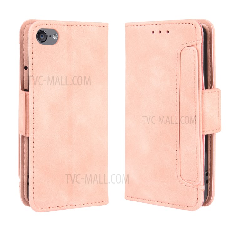 Wallet Leather Phone Case with Multiple Card Slots for Apple iPod Touch 5/Touch 6/Touch 7 - Rose Gold-2