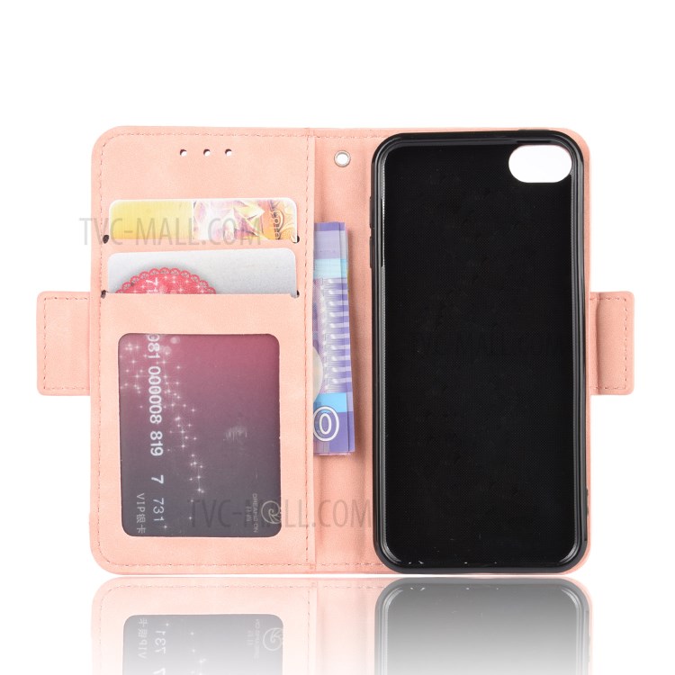 Wallet Leather Phone Case with Multiple Card Slots for Apple iPod Touch 5/Touch 6/Touch 7 - Rose Gold-4