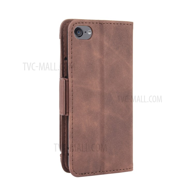 Wallet Leather Phone Case with Multiple Card Slots for Apple iPod Touch 5/Touch 6/Touch 7 - Brown-6