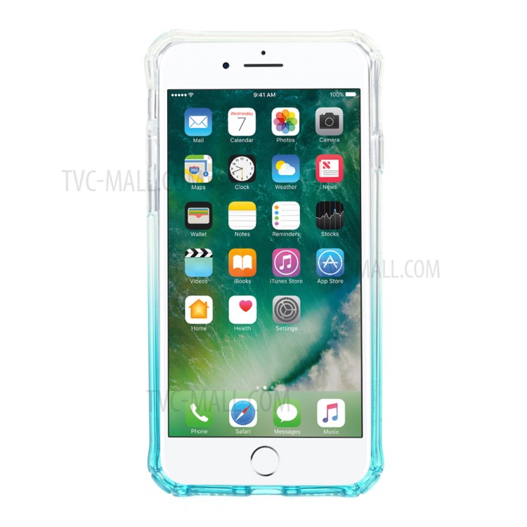 ROAR Gradient Color Anti-drop TPU Protector Case for iPhone SE (2nd Generation)/8/7 - Blue-3