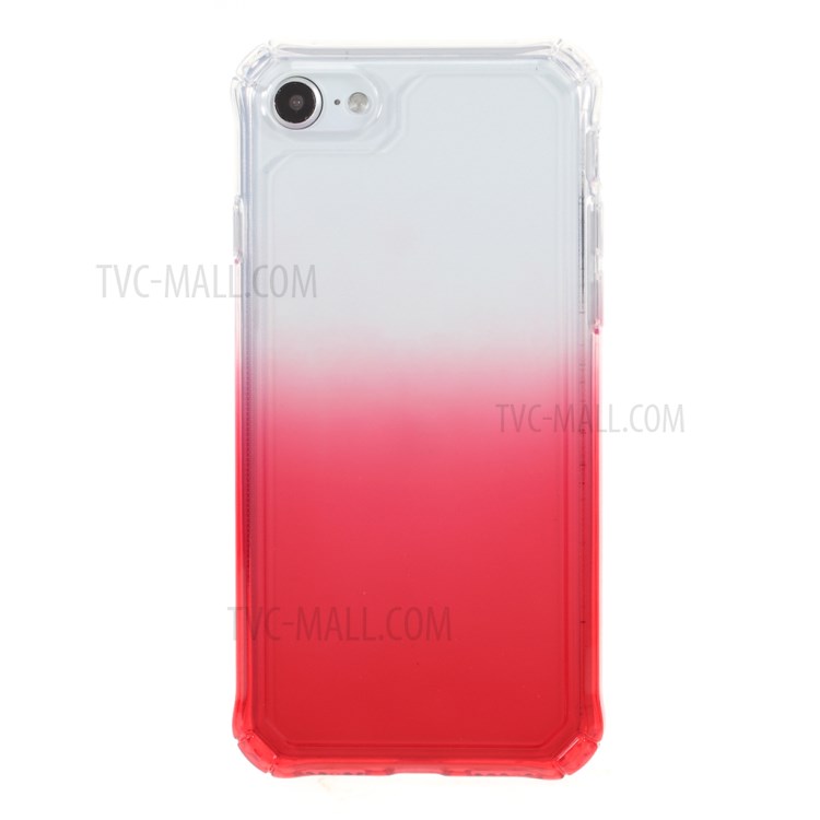 ROAR Gradient Color Anti-drop TPU Protector Case for iPhone SE (2nd Generation)/8/7 - Red-1