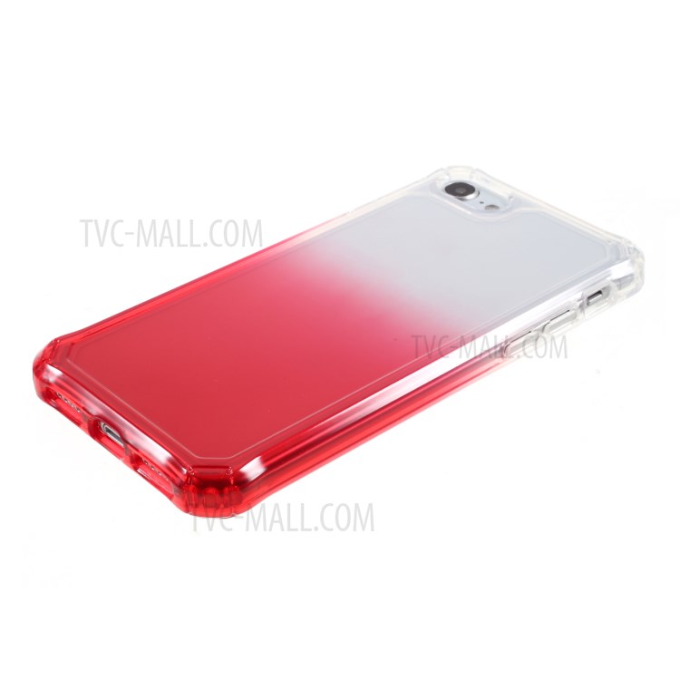 ROAR Gradient Color Anti-drop TPU Protector Case for iPhone SE (2nd Generation)/8/7 - Red-4