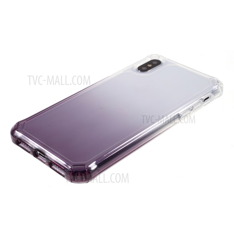 ROAR Gradient Color Shockproof TPU Protective Shell for Phone XS 5.8 inch - Purple-5