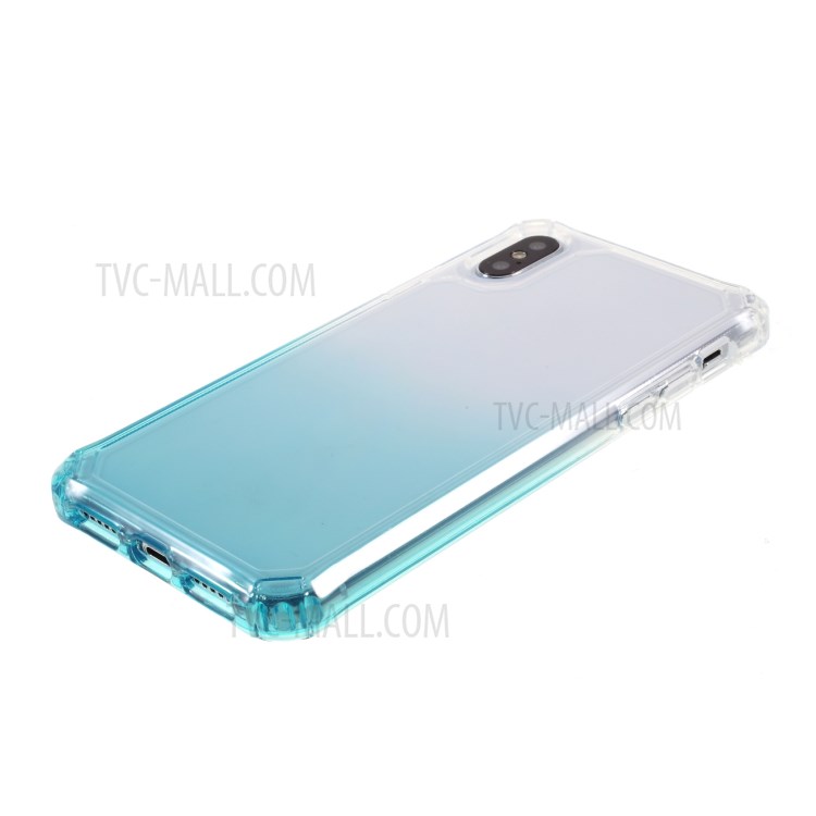 ROAR Gradient Color Shockproof TPU Protective Shell for Phone XS 5.8 inch - Blue-4