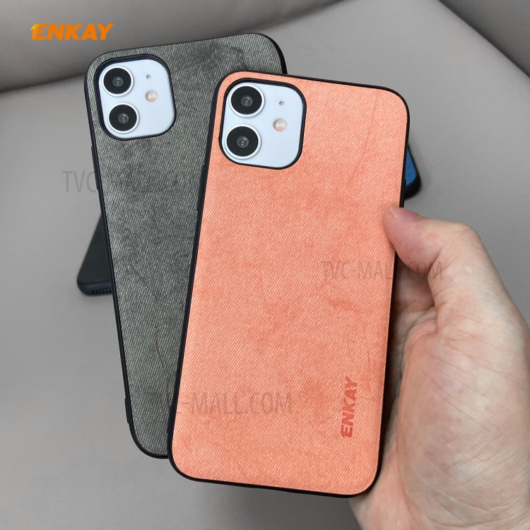 HAT PRINCE Enkay Tissu Série D'affaires PC-028 + Texture TPU PU Cas De Téléphone En Cuir Pour IPhone 11 6.1 Pouces - Rose-9