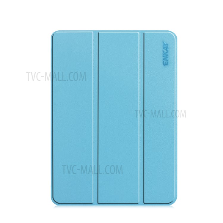 ENKAY Tri-fold Stand PU Leather Smart Tablet Cover for iPad Pro 11-inch (2020)/(2018) - Baby Blue-1