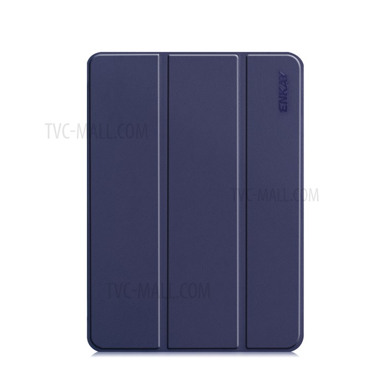 ENKAY Tri-fold Stand PU Leather Smart Tablet Cover for iPad Pro 11-inch (2020)/(2018) - Dark Blue-1
