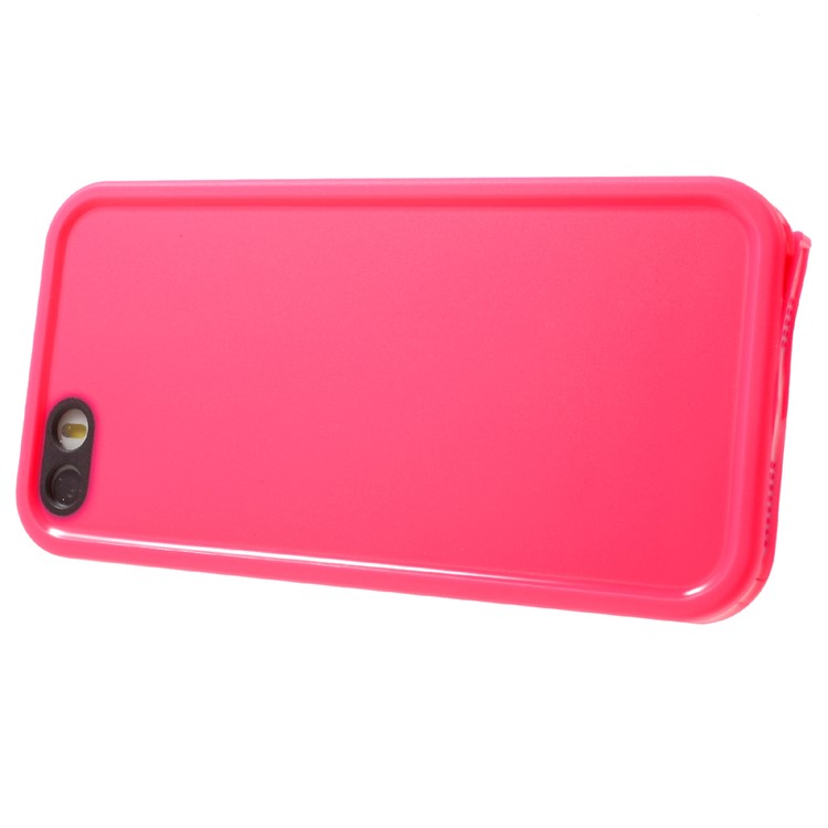 Snap-on PC TPU Daily Waterproof Case Cover for iPhone SE 5s 5 - Rose-3