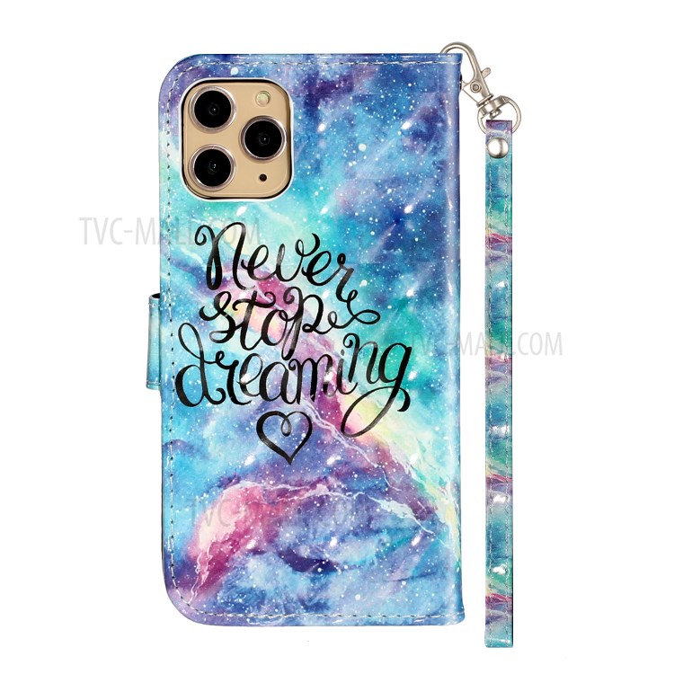 Light Spot Decor Embossed Leather Wallet Phone Case for Apple iPhone 11 Pro 5.8 inch - New Style-4
