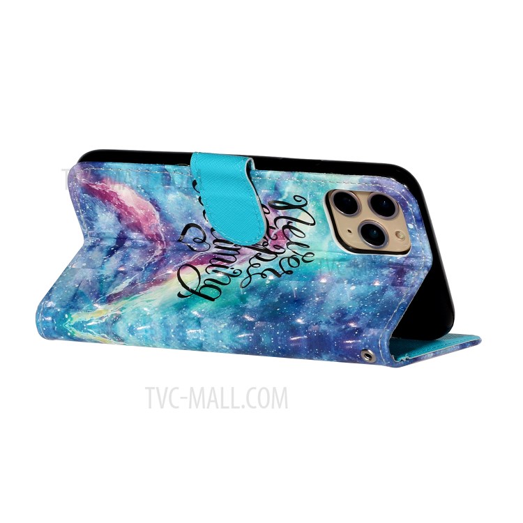 Light Spot Decor Embossed Leather Wallet Phone Case for Apple iPhone 11 Pro 5.8 inch - New Style-6