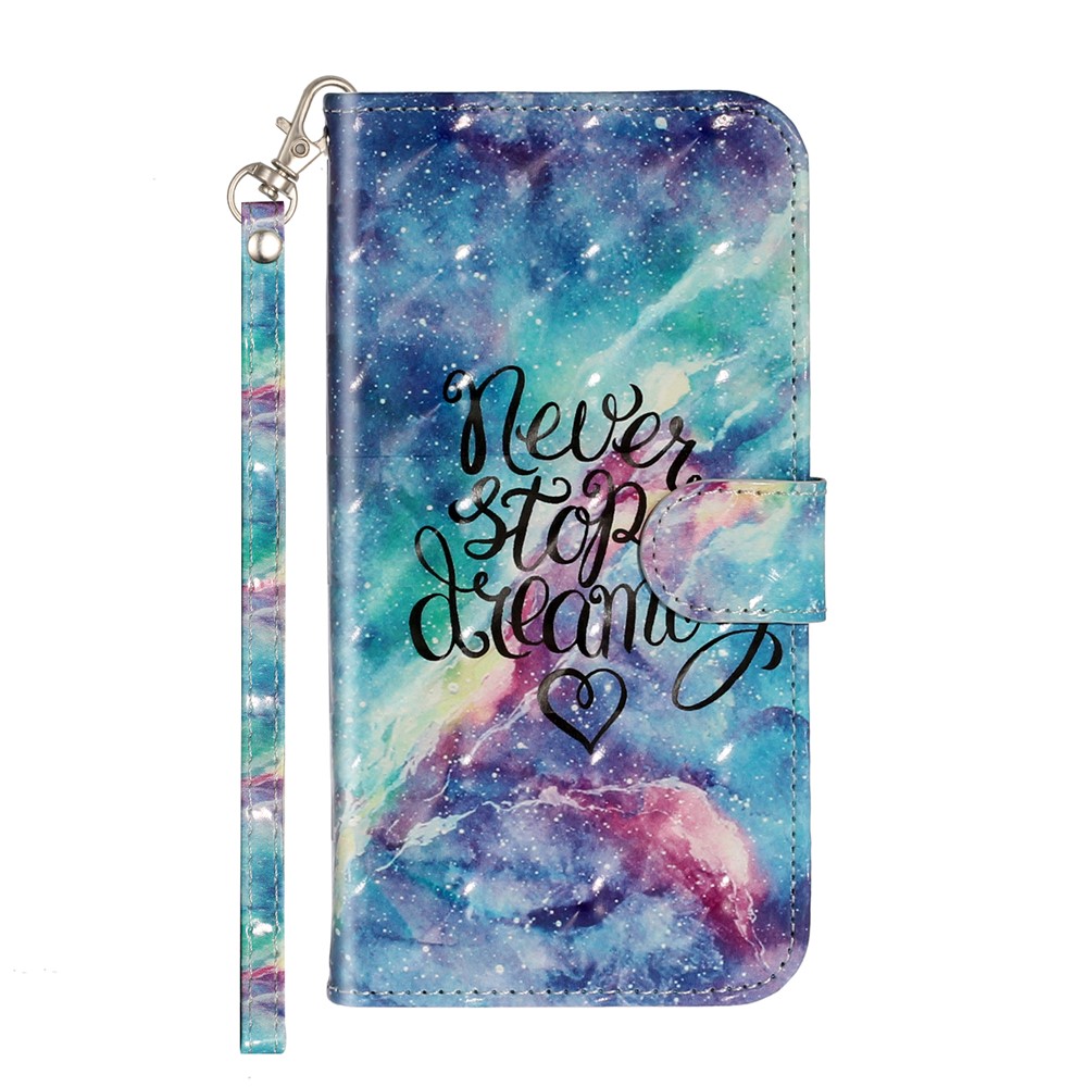 Light Spot Decor Embossed Pattern Leather Wallet Phone Case Shell for Apple iPhone 11 6.1 inch - New Style-3