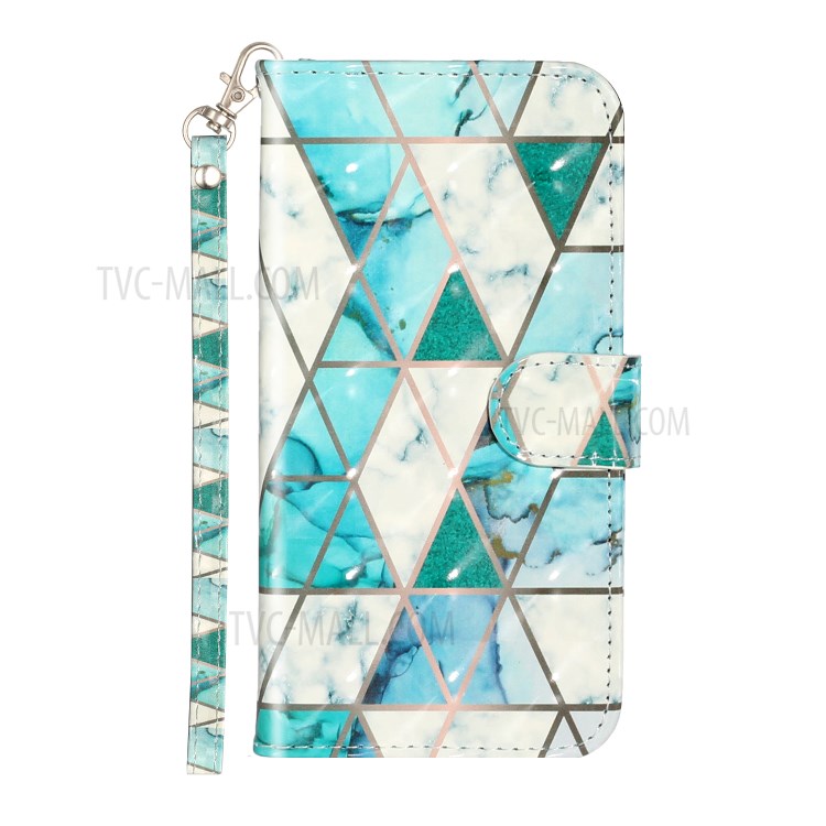 Light Spot Decor Pattern Printing Wallet Stand Leather Phone Cover for iPhone XS Max 6.5 inch - Stone Grain-3