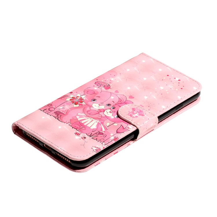 Light Spot Decor Pattern Printing Wallet Stand Flip Leather Case for iPhone 7/8/SE (2nd Generation) - Bears-5