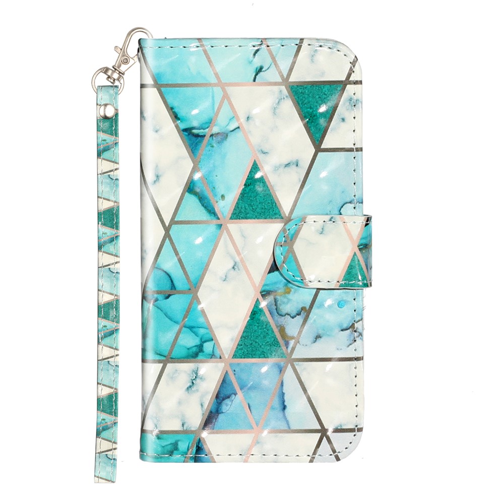 Light Spot Decor Pattern Printing Wallet Stand Flip Leather Case for iPhone 7/8/SE (2nd Generation) - Stone Grain-3