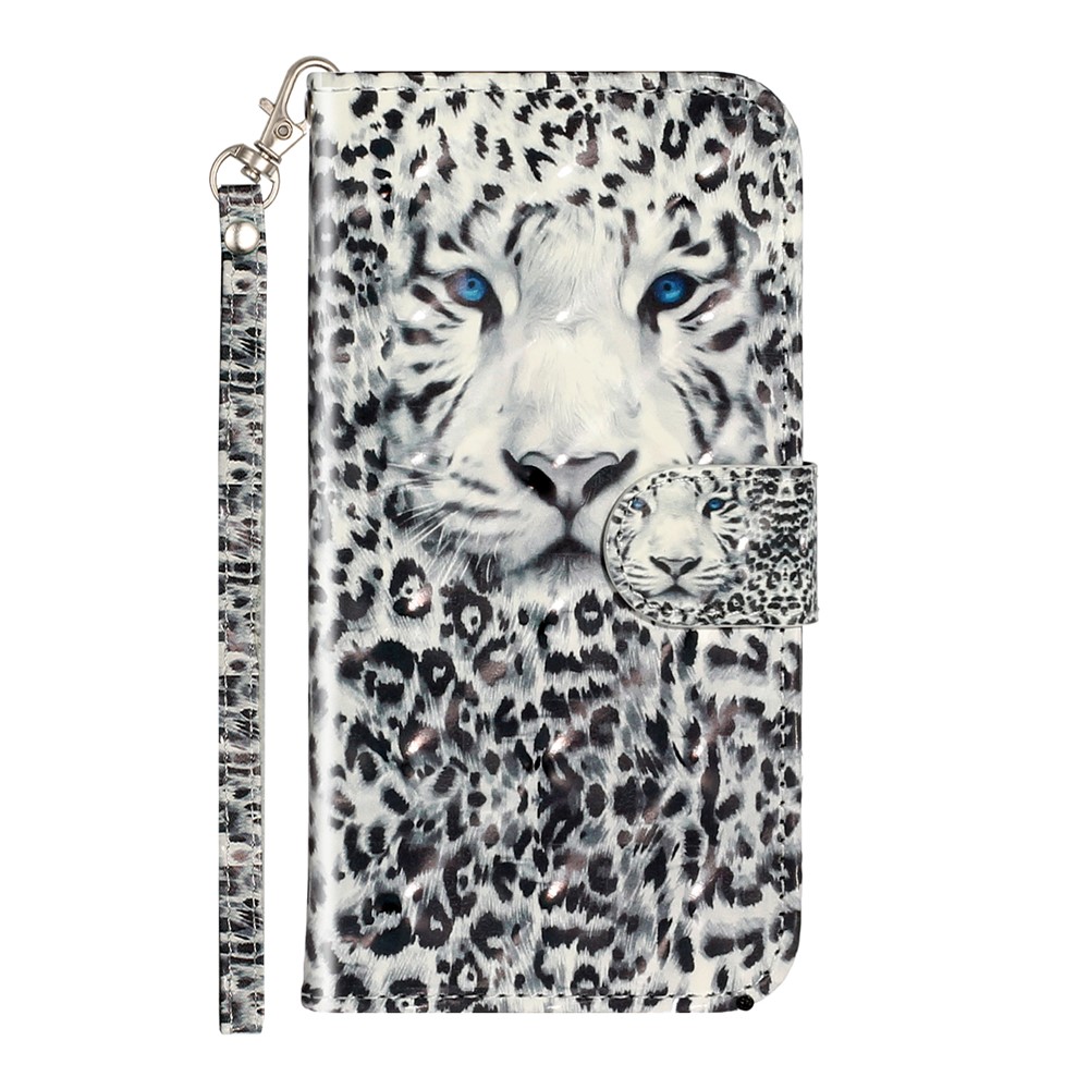 Light Spot Decor Pattern Printing Wallet Stand Flip Leather Case for iPhone 7/8/SE (2nd Generation) - Leopard-3