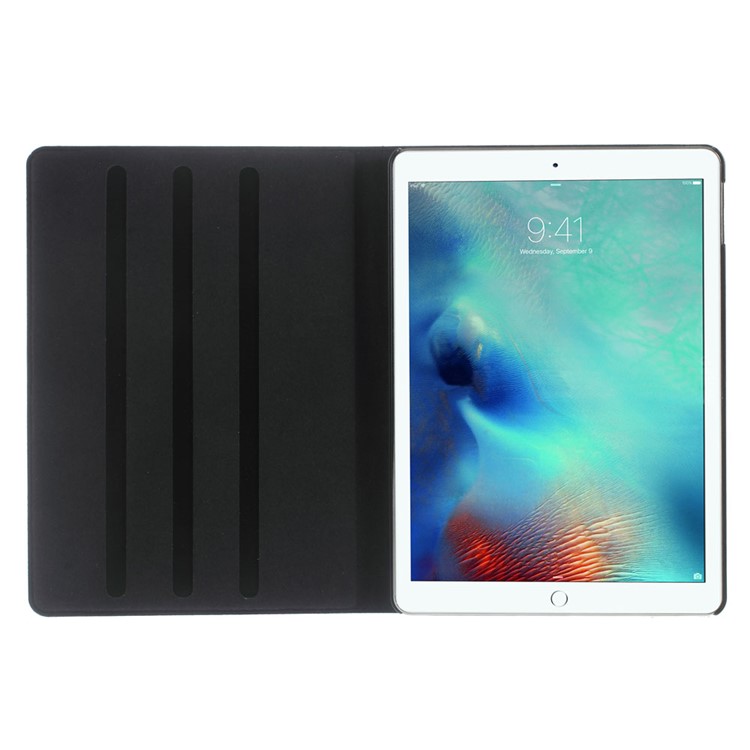 DOORMOON Flip Stand Genuine Leather Smart Case for iPad Pro 9.7 inch - Black-4