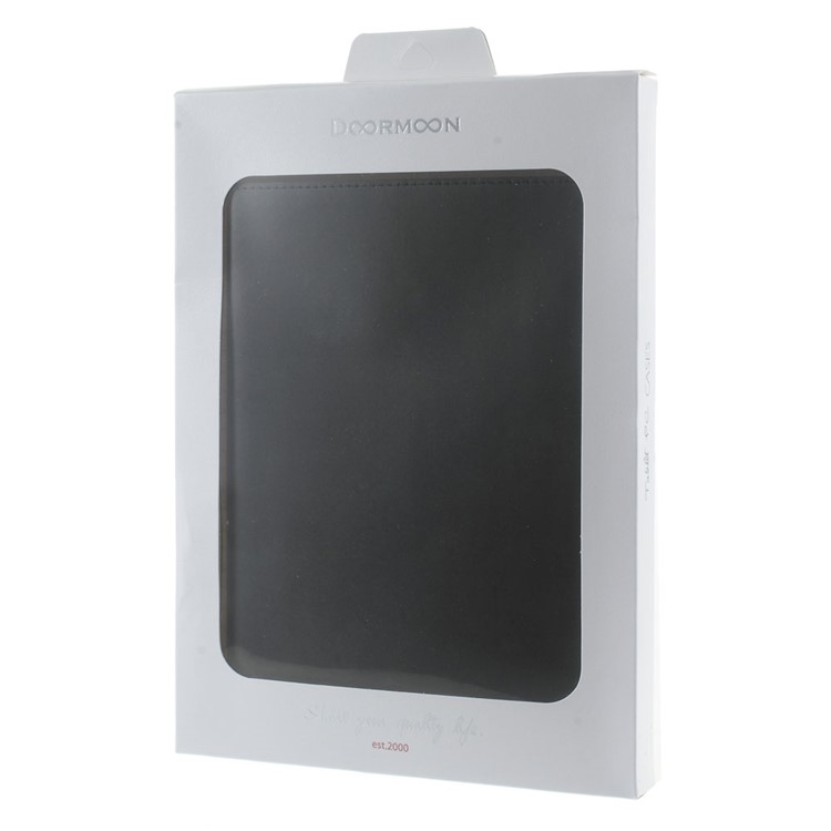 DOORMOON Flip Stand Genuine Leather Smart Case for iPad Pro 9.7 inch - Black-9