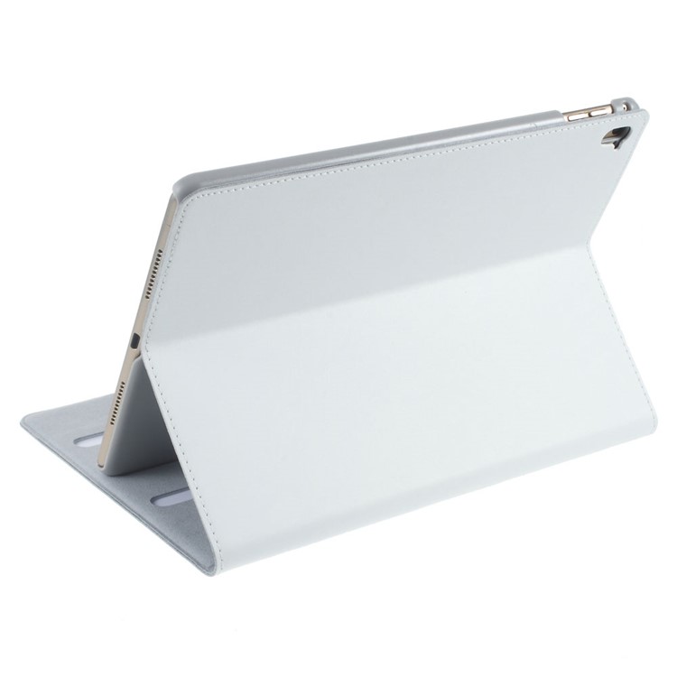 DOORMOON Flip Stand Genuine Leather Smart Cover for iPad Pro 9.7 inch - White-5