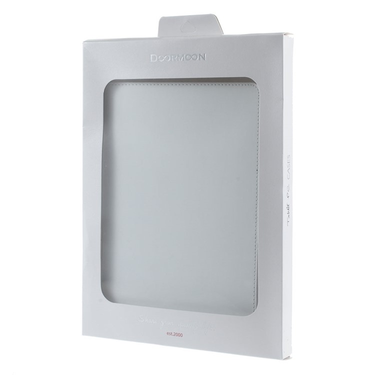DOORMOON Flip Stand Genuine Leather Smart Cover for iPad Pro 9.7 inch - White-9