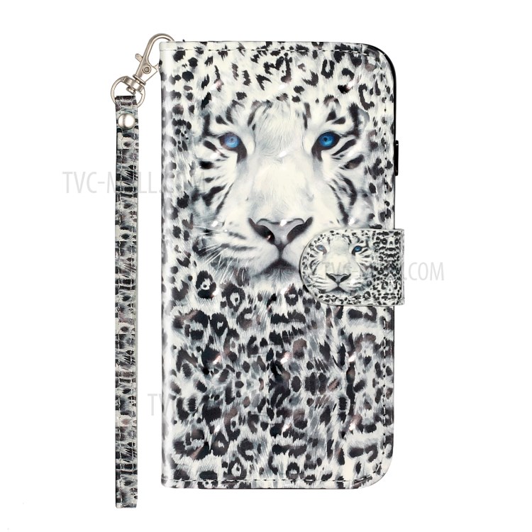 Light Spot Decor Pattern Printing Wallet Stand Leather Phone Shell for iPhone 6 Plus/6S Plus 5.5 inch - Leopard-3
